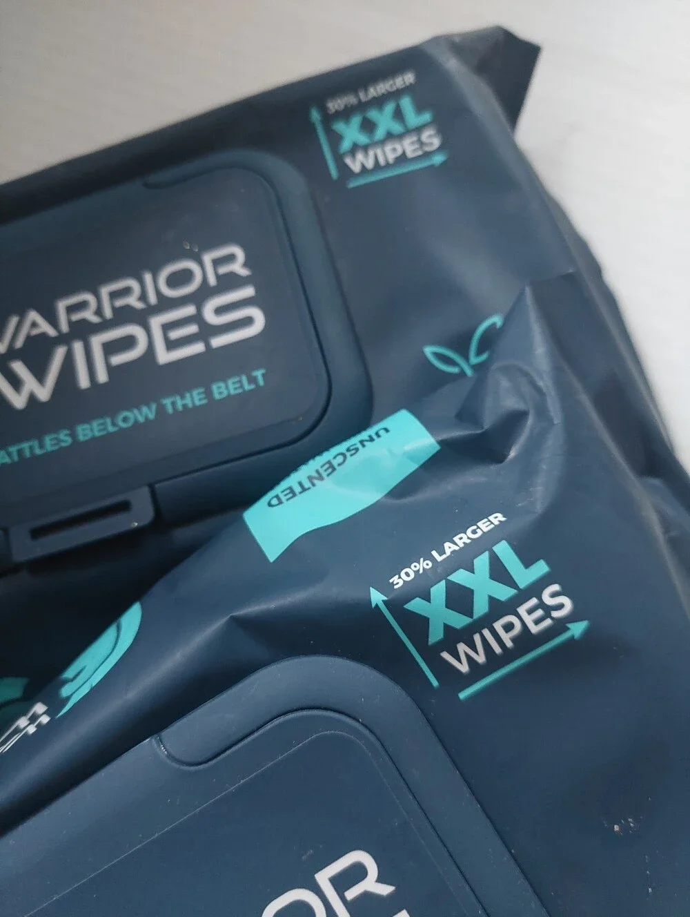 Lot Of 2 Warrior Wipes XXL Packs 48x2 Flushable